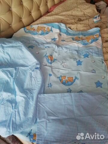 Комплект постельного белья в кроватку