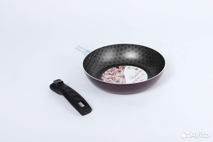 Сковорода 200мм 1руч б/кр внутр.полихром.покрытие