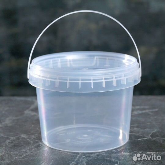Ведро пластиковое пищевое (1,2,3 л)