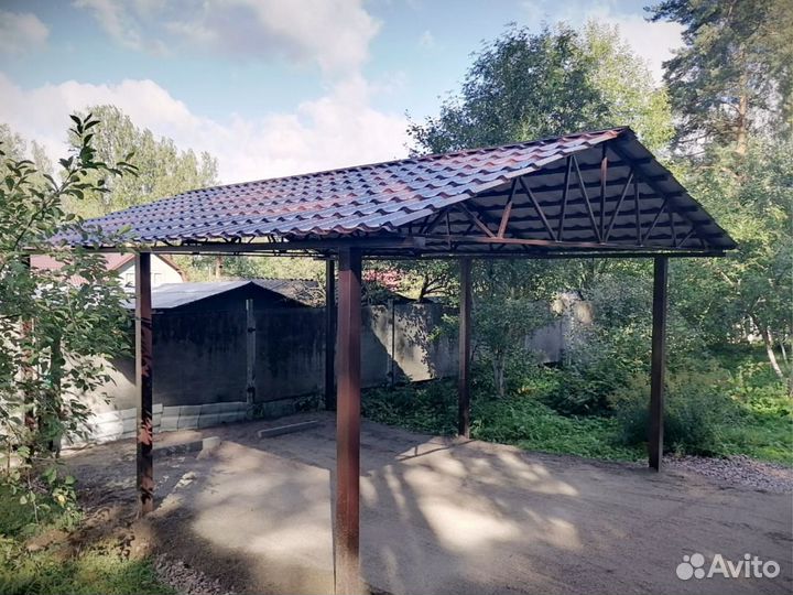 Установка навеса под ключ