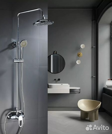 Душевой релинг без излива Hansen H35024 хром