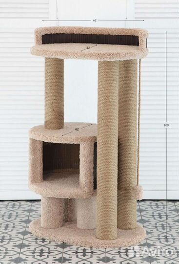 Домик для кошки с когтеточкой