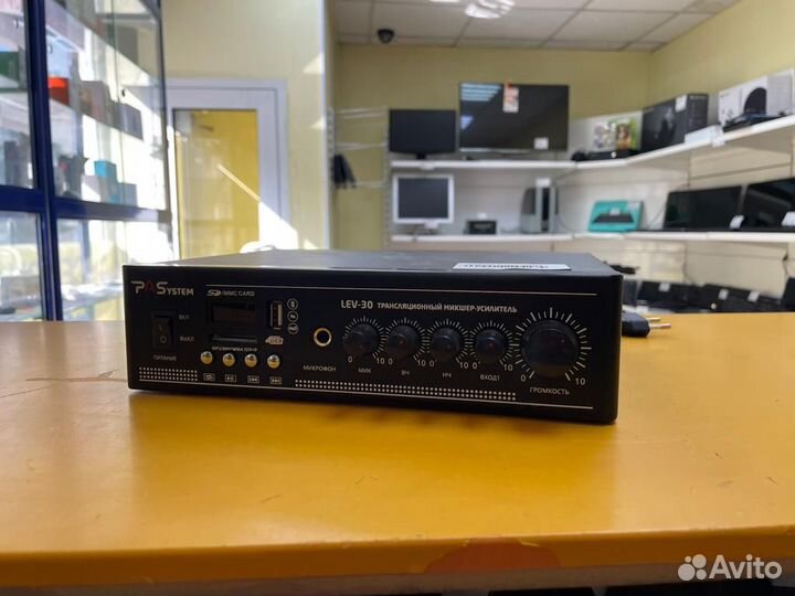 Трансляционный микшер-усилитель 1 зона с MP3-BT-FM