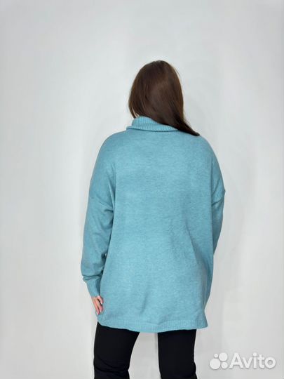 Джемпер С карманами оверсайз до 60-62