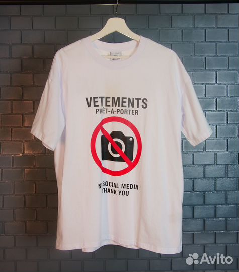 Футболка vetements antisocial оверсайз (унисекс)
