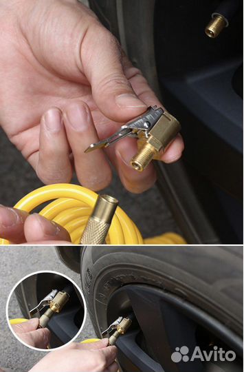 Быстросъемный наконечник ниппель для накачки шин