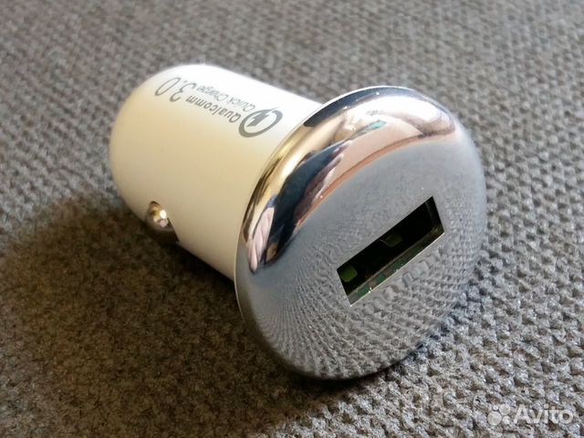 Мощная Авто-Зарядка QC3 Выход USB 20W Fast Charge