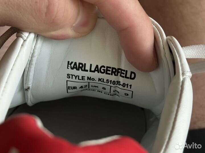 Кеды кожаные Karl Lagerfeld - 42