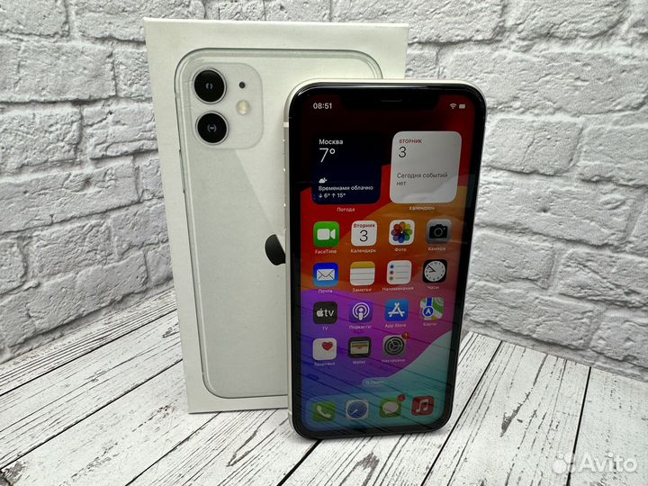 Apple iPhone 11 128gb Белый идеальный