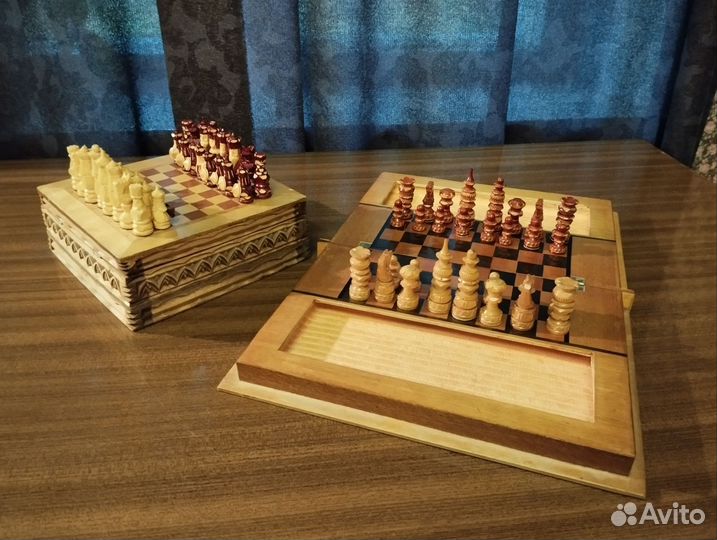 Шахматы резные, ручная работа