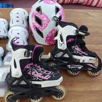 Ролики детские Rollerblade,раздвиж. 28-32 р,защита