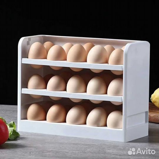 Полка для холодильника 3 ярусная для хранения яиц
