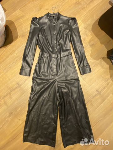 Кожаный комбинезон женский
