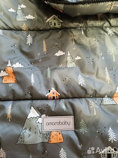 Зимний конверт в коляску amarobaby