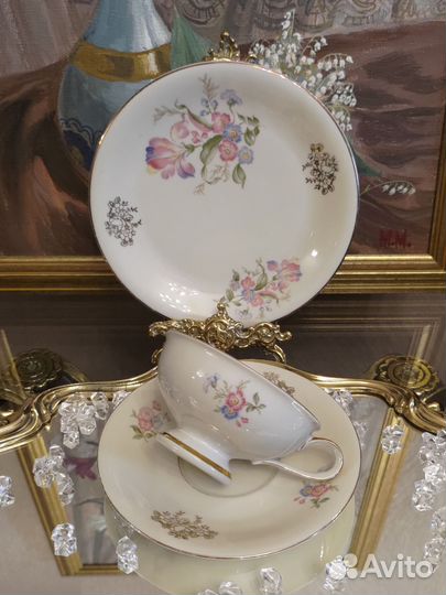 Антикварное чайное трио Seltmann, Германия