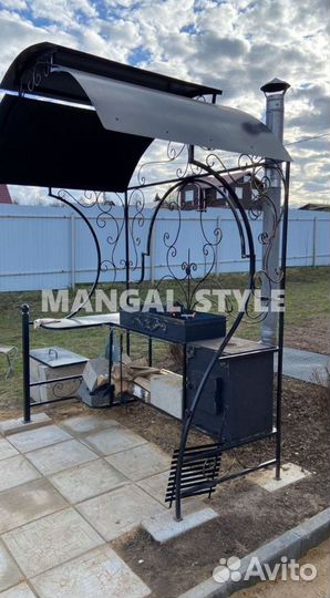 Мангал с крышей