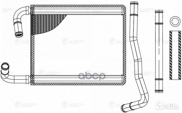 Радиатор отоп. для а/м BYD F3 (05) /F3R (07)