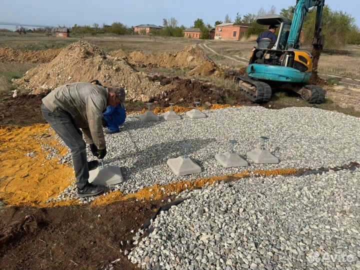 Фундаментные блоки фбс / Регулируемая опора