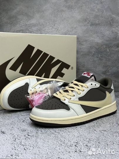 Кроссовки Nike Air Jordan 1 Low Travis Scott Mocha