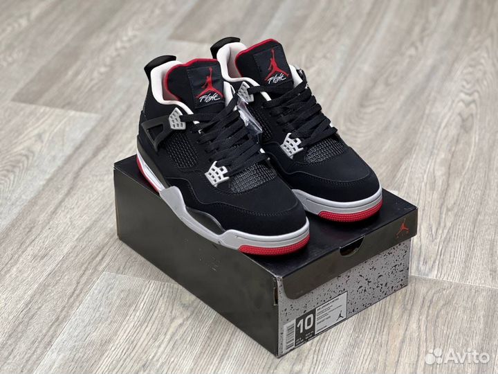 Кроссовки Air Jordan 4 Bred (36-45)