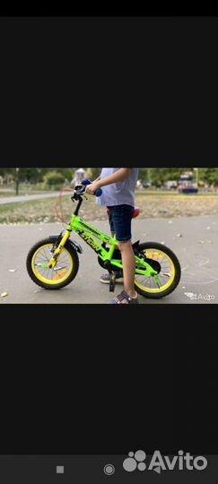 Велосипед детский, диаметр колес 14'