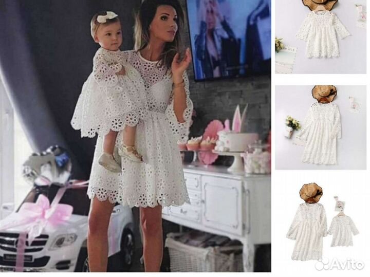 Family look платья мама и дочка