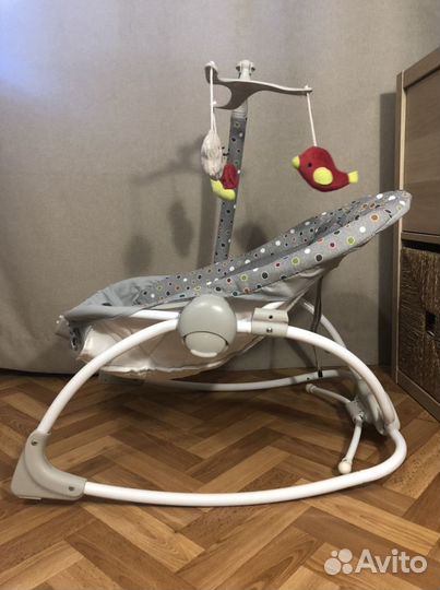 Качели шезлонг Jetem Flappy 2 в 1 с адаптером