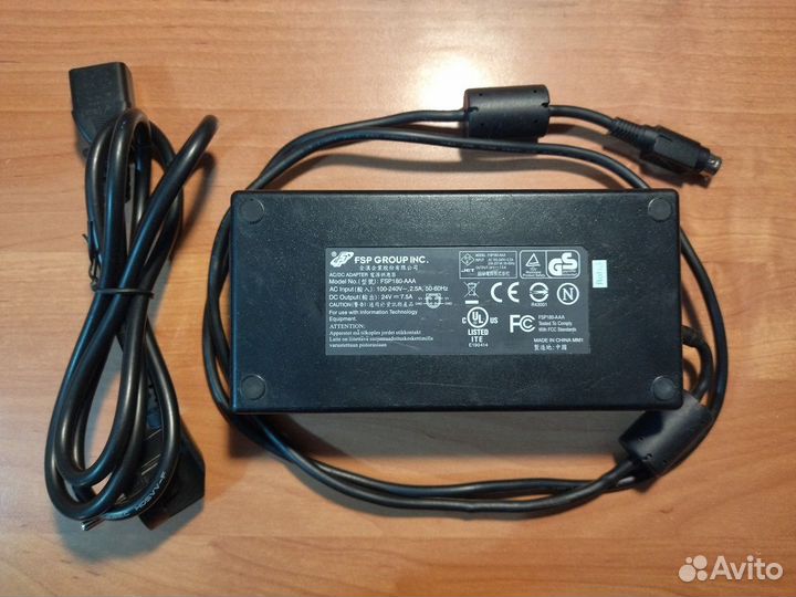 Блок питания 24v 7.5а - 180W, штекер 4pin