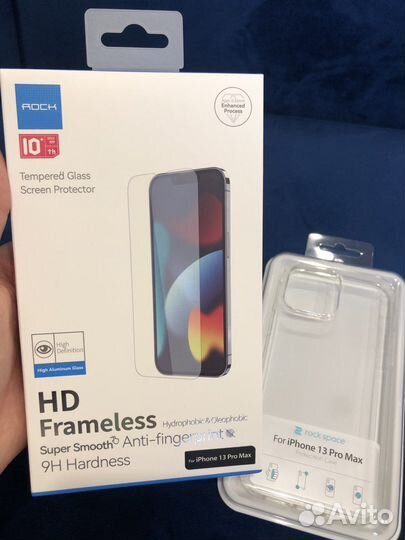 Чехол и защитное стекло iPhone 13 pro max
