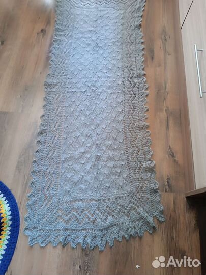 Шаль пуховая ручная работа