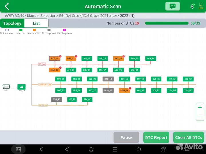 Автосканер xtool next N9EV