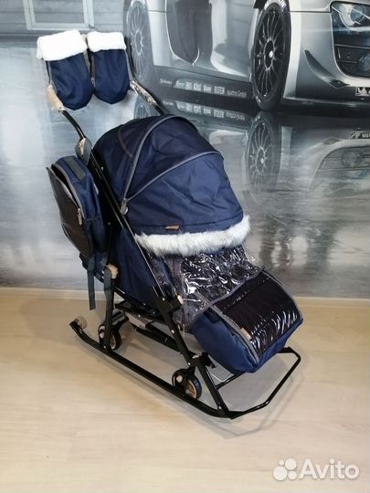 Коляска санки новые