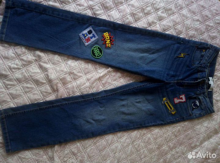 Джинсы для девочки 128 134