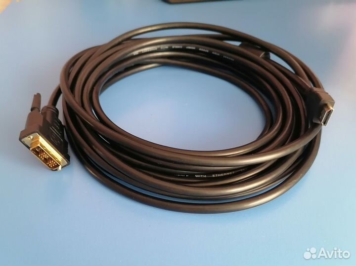 Кабель hdmi dvi (7 метров)