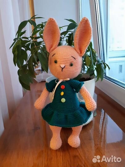 Мягкая игрушка заяц ручная работа