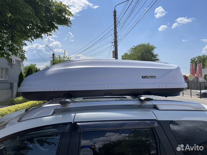 Автобокс Turino Medium 460 белый на Terrano
