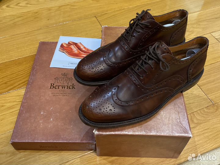 Ботинки дерби berwick размер 10 spain
