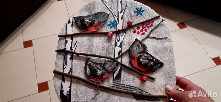 Поделка птицы зимой