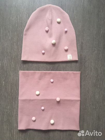 Комплект шапка и снуд