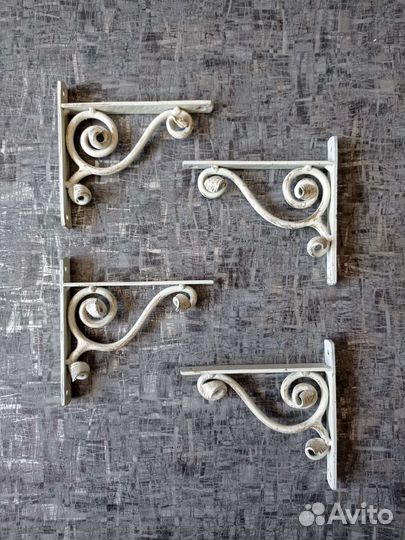 Полкодержатели кованые. Винтаж. Антиквариат