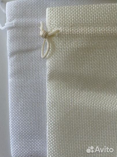 Мешочки льняные эко для свечей и саше