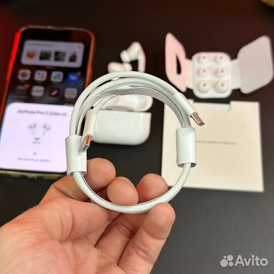 Airpods Pro 2 type c (гарантия+чехол)