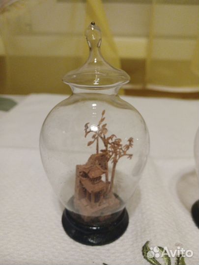 Миниатюры из пробкового дерева. Винтаж