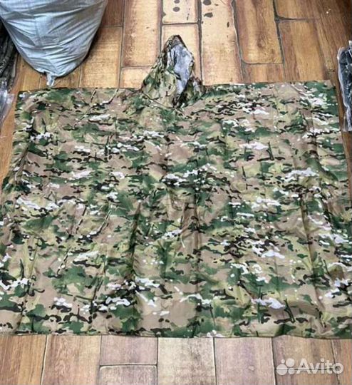 Пончо, цвета Мох и Мультикам