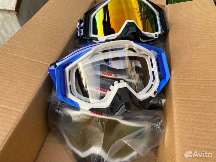 Очки для мотокросса и эндуро 100 #новые #100