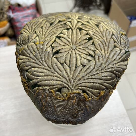 Кокошник Головной убор 19 век. Парча Золотая нить