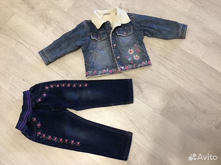 Джинсовка утепленная и джинсы