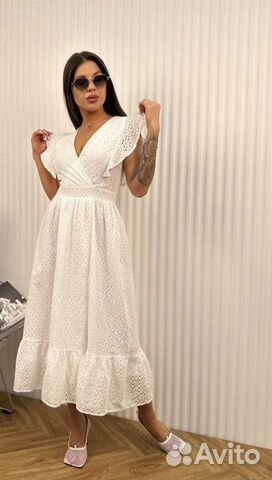 Платье летнее женское белое объявление продам