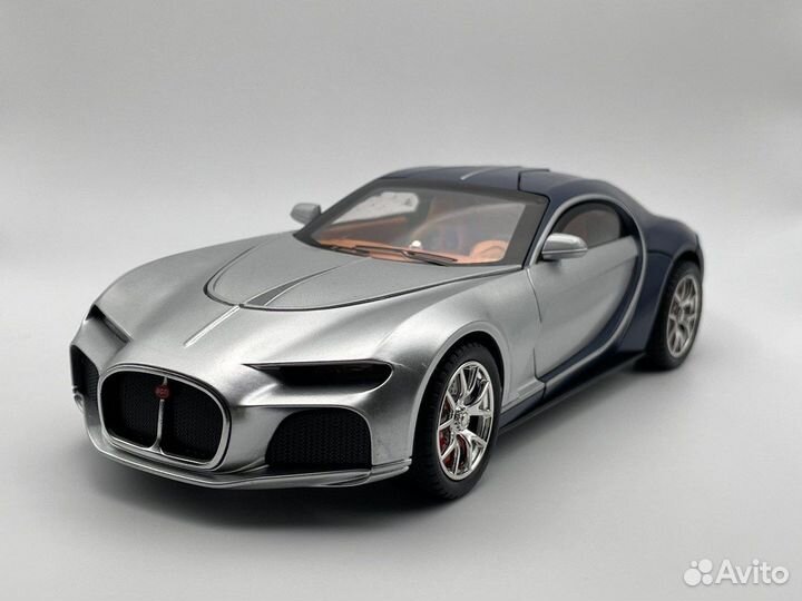 Модель автомобиля Bugatti Atlantic металл 1:24