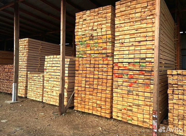 Доска обрезная 50 x150 ту